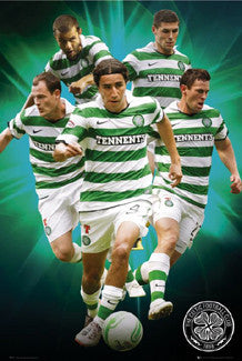 Glasgow Celtic "Fab Five" SPL Football Poster - GB Eye (UK) 2010/11