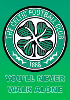 Celtic FC "Never Walk Alone" Official Logo Poster - GB Eye