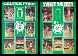 Boston Celtics 1984 and 1986 NBA Championship 2-Poster Vintage Original Combo Set