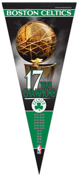 Boston Celtics 17-Time Champions EXTRA-LARGE Premium Felt Pennant