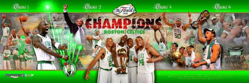 Boston Celtics 2008 NBA Champions Photoramic (12x36) Commemorative Poster Print - Photofile Inc.