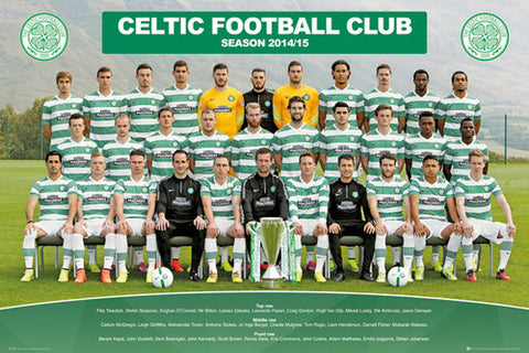 Celtic FC Official SPL Soccer Team Portrait 2014/15 Poster - GB Eye (UK)