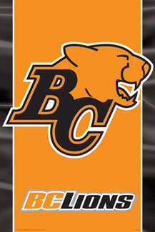 CFL B.C. Lions Official Team Logo Poster - Aquarius Inc.