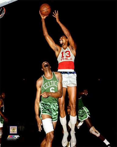 Wilt Chamberlain vs. Bill Russell "Post Up" (1966) Classic NBA Premium Poster Print - Photofile Inc.