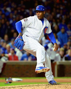 Aroldis Chapman "Lights Out" Chicago Cubs World Series Gm.5 Premium Poster Print - Photofile 16x20