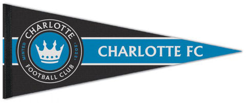 Charlotte FC Official MLS Soccer Team Premium Felt Pennant - Wincraft Inc.