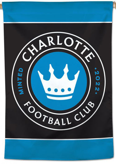 Charlotte FC Official MLS Soccer Team Logo Wall BANNER - Wincraft Inc.