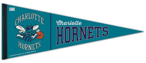 Charlotte Hornets NBA Retro 1989-2002 Style Premium Felt Collector's Pennant - Wincraft Inc.
