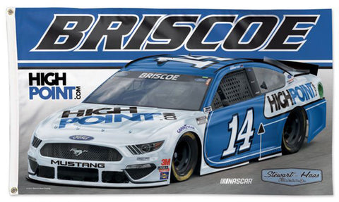 Chase Briscoe NASCAR #14 High Point Ford Mustang Huge 3' x 5' DELUXE Banner FLAG - Wincraft 2021