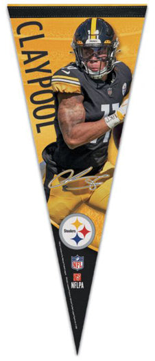 Chase Claypool Pittsburgh Steelers Signature Series Premium Felt Collector's PENNANT - Wincraft 2020.