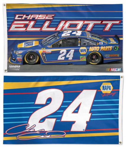 Chase Elliott NASCAR #24 NAPA Racing Chevrolet Official HUGE 3'x5' Deluxe Flag - Wincraft 2017