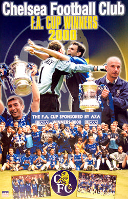 Chelsea FC F.A. Cup Winners 2000 Official Commemorative Poster - Starline Inc.