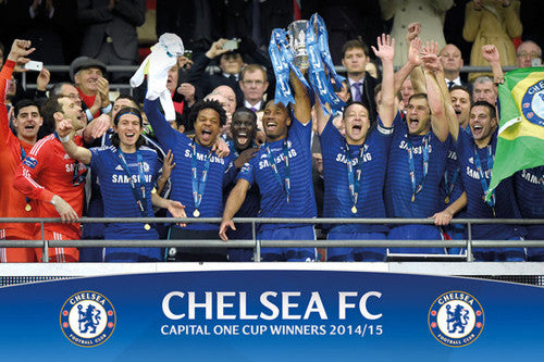 Chelsea FC 2015 Capital One Cup Championship Celebration Commemorative POSTER - GB Eye (UK)