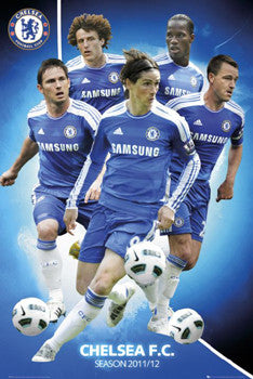 Chelsea FC "Fab Five" (2011/12) EPL Superstars Soccer Poster - GB Eye – Poster Warehouse