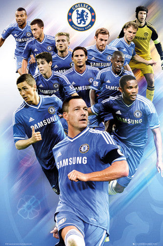 Chelsea FC "12 Stars" 2013/14 Soccer Action Poster - GB Eye (UK)