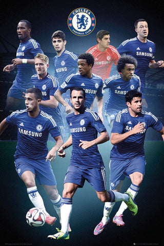 Chelsea FC "Big Ten" (2014/15) EPL Soccer Action Poster - GB Eye (UK)