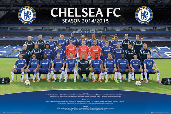 Chelsea FC Official Team Portrait 2014/15 Soccer Poster GB Eye