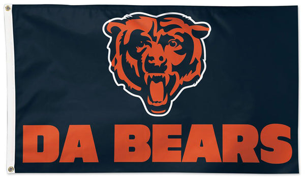 Chicago Bears "DA BEARS" Official NFL Football 3'x5' Deluxe-Edition Flag - Wincraft Inc.