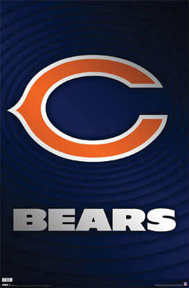 Chicago Bears NFL Football Official Logo Poster - Costacos Sports