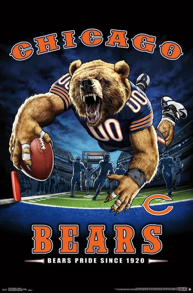 Chicago Bears Bears Pride Since 1920 NFL Theme Art Poster