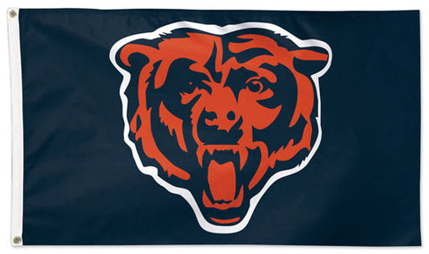 Chicago Bears "Roaring Bear"-Style Official NFL Football 3'x5' Deluxe-Edition Flag - Wincraft Inc.
