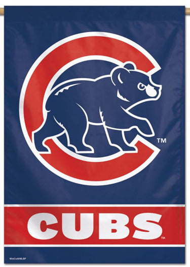 Chicago Cubs Official MLB Alternate-Logo Premium 28x40 Wall Banner - Wincraft Inc.