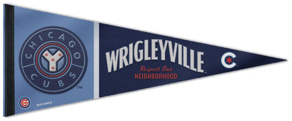 Chicago Cubs "Respect Wrigleyville" Official MLB City Connect 2021 Style Premium Felt Pennant - Wincraft Inc.