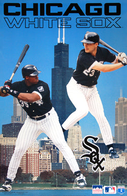 Frank Thomas and Robin Ventura "Skyline" Chicago White Sox Poster - Starline 1995