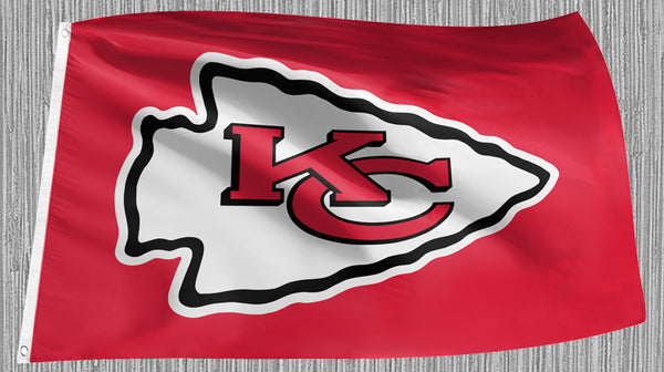 Kansas City Chiefs NFL Football 3'x5' Official Team Logo Banner 3'x5' FLAG - The Sports Vault