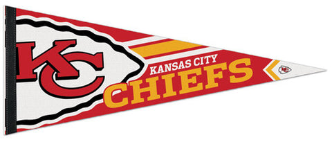 Kansas City Chiefs Official NFL Football Logo-Style Premium Felt Pennant - Wincraft Inc.