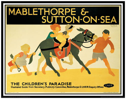 LNER Railway c.1935 "Children's Paradise" Vintage Travel Poster Reprint - Front Line