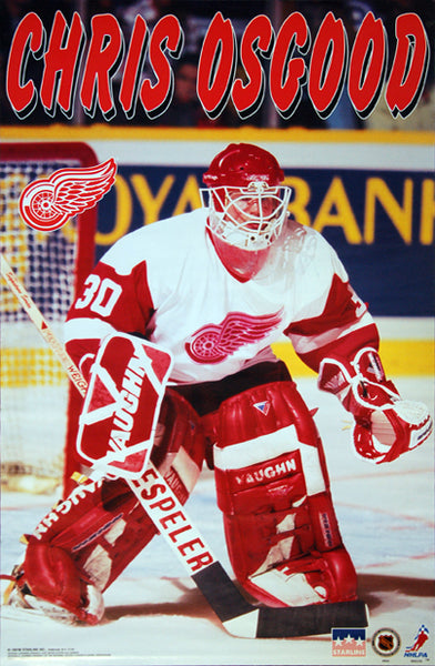 Chris Osgood "Superstar" Detroit Red Wings NHL Goalie Poster - Starline 1997