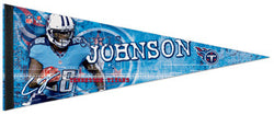 Chris Johnson Tennessee Titans Signature Series Premium Felt Collector's Pennant  - Wincraft 2012