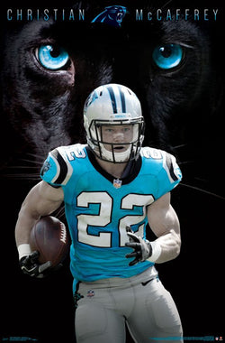 Christian McCaffrey "Superstar" Carolina Panthers NFL Football Poster - Trends International