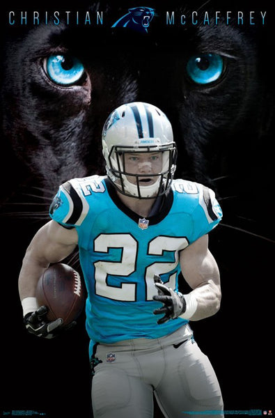 Christian McCaffrey Triple-Action Carolina Panthers NFL Football Poster -  Costacos Sports 2021