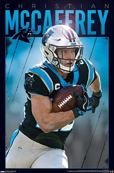 Christian McCaffrey "Intensity" Carolina Panthers NFL Football Poster - Trends International
