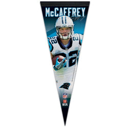 Christian McCaffrey "Signature Series" Carolina Panthers Premium Felt Collector's Pennant - Wincraft