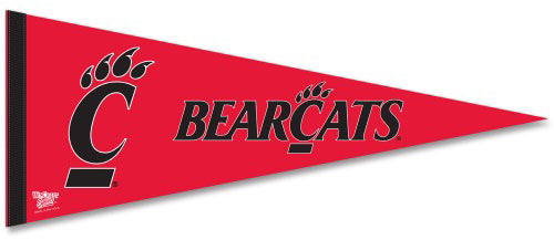 Cincinnati Bearcats Official NCAA Team Logo Premium Felt Collector's Pennant - Wincraft Inc.