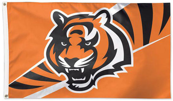 Cincinnati Bengals "Tiger-Stripe" Official NFL Football Team Logo 3'x5' Flag - Wincraft Inc.