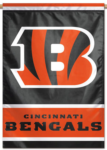 Cincinnati Bengals Official NFL Team Logo Style Team 28x40 Wall BANNER - Wincraft Inc.