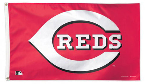 Cincinnati Reds Official MLB Baseball 3'x5' DELUXE-EDITION Team Banner Flag - Wincraft