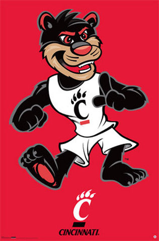 Cincinnati Bearcats "The Bearcat" Official NCAA Team Theme Poster - Costacos Sports