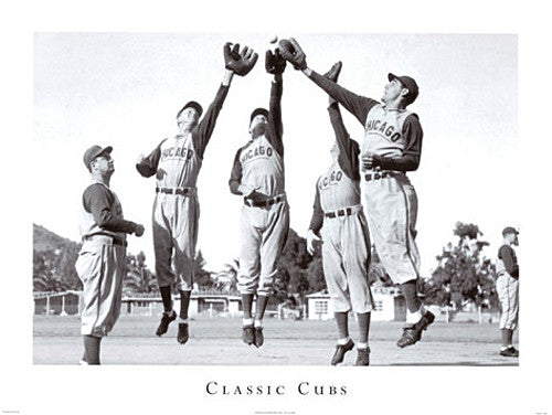 Chicago Cubs Baseball "Classic Cubs" (c.1946) Black-and-White Poster - ISI