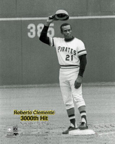 Roberto Clemente "3000th Hit" (1972) Pittsburgh Pirates Premium Poster Print - Photofile Inc.