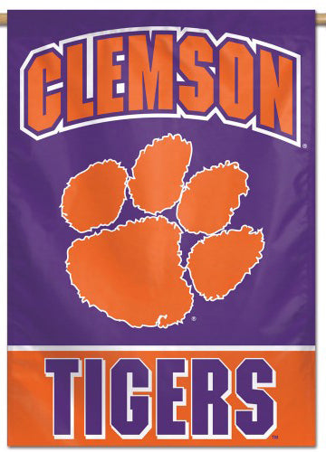 Clemson Tigers NCAA Team Logo Official NCAA Premium 28x40 Wall Banner - Wincraft Inc.