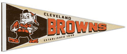 Cleveland Browns NFL Retro 1959-69-Style Premium Felt Collector's Pennant - Wincraft Inc.