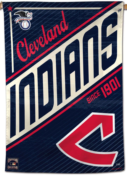 Cleveland Indians "Since 1901" Cooperstown Collection Premium 28x40 Wall Banner - Wincraft Inc.
