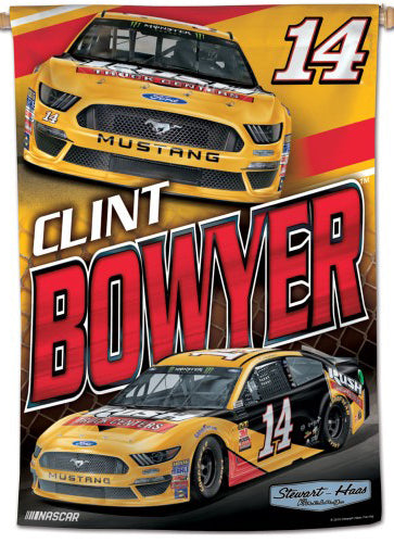 Clint Bowyer NASCAR Rush Truck Centers #14 Premium Collector's WALL BANNER - Wincraft Inc.