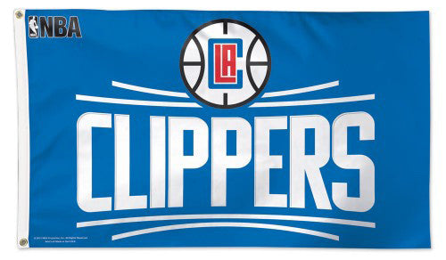 Los Angeles Clippers Official NBA Basketball DELUXE 3' x 5' Flag (Blue) - Wincraft Inc.