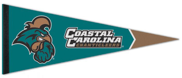 Coastal Carolina University Chanticleers Official NCAA Team Logo Premium Felt Pennant - Wincraft Inc.